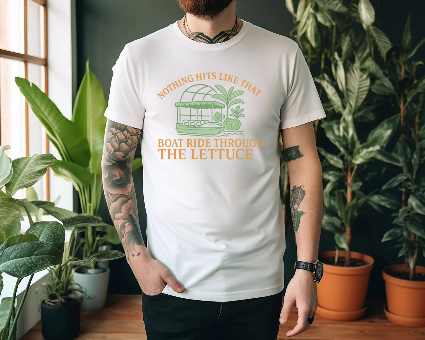 Boat ride through the lettuce - T-Shirt Unisex All Sizes