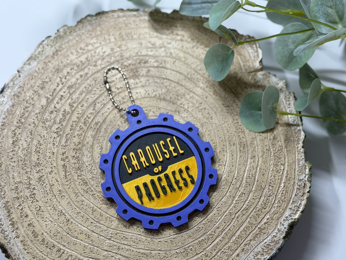 Carousel Of Progress inspired Keychain/Bag Charm