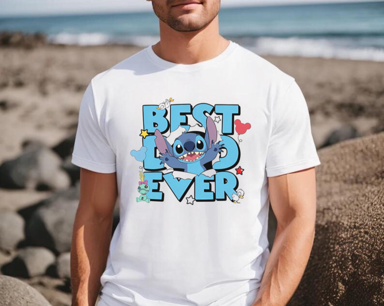 Best Dad / Multiple Characters - T-Shirt Unisex All Sizes