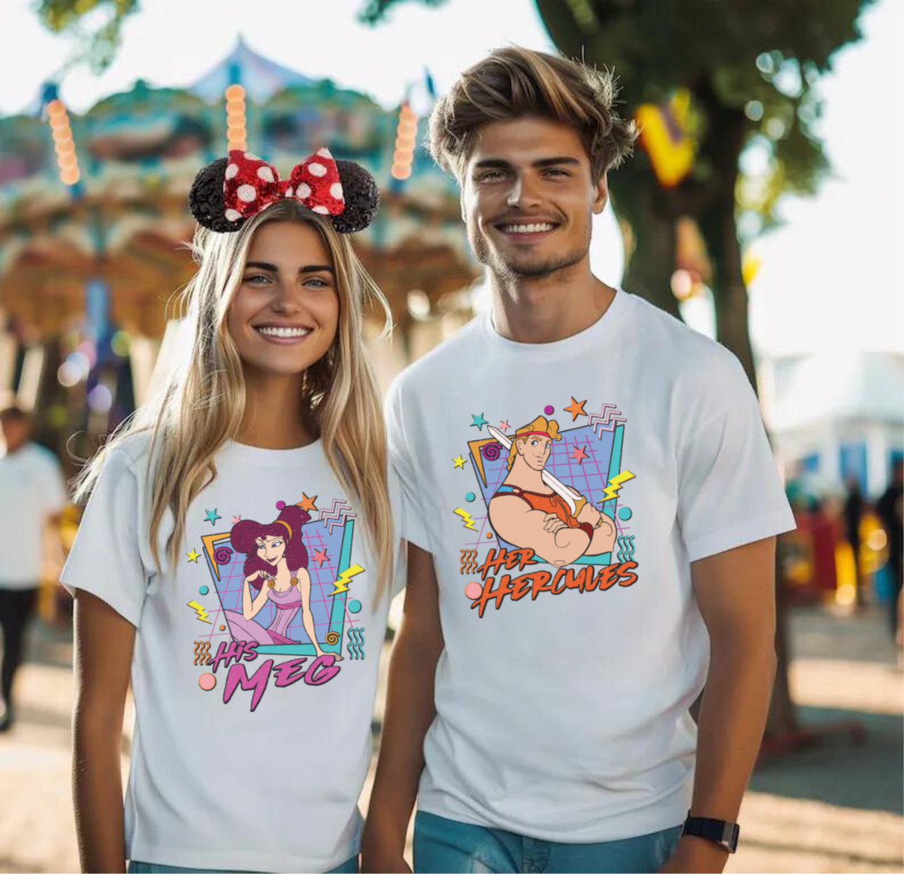 The Demigod and the Damsel (His & Hers) - T-Shirt Unisex All Sizes