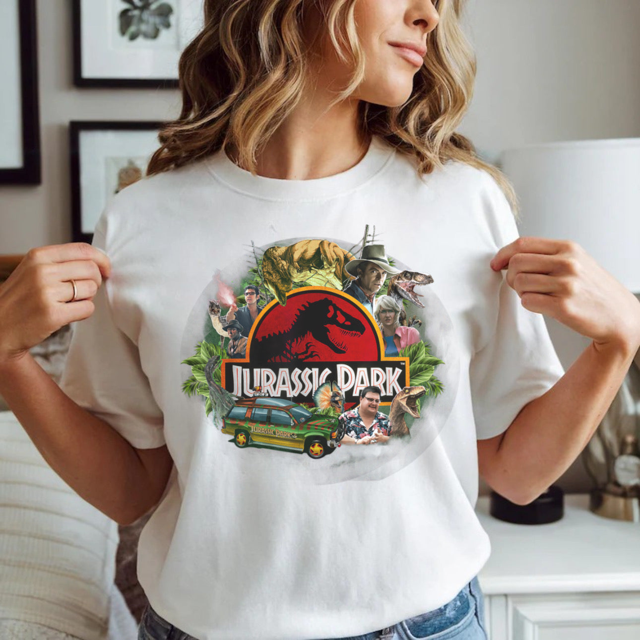 Tropical Dino Paradise - T-Shirt Unisex All Sizes