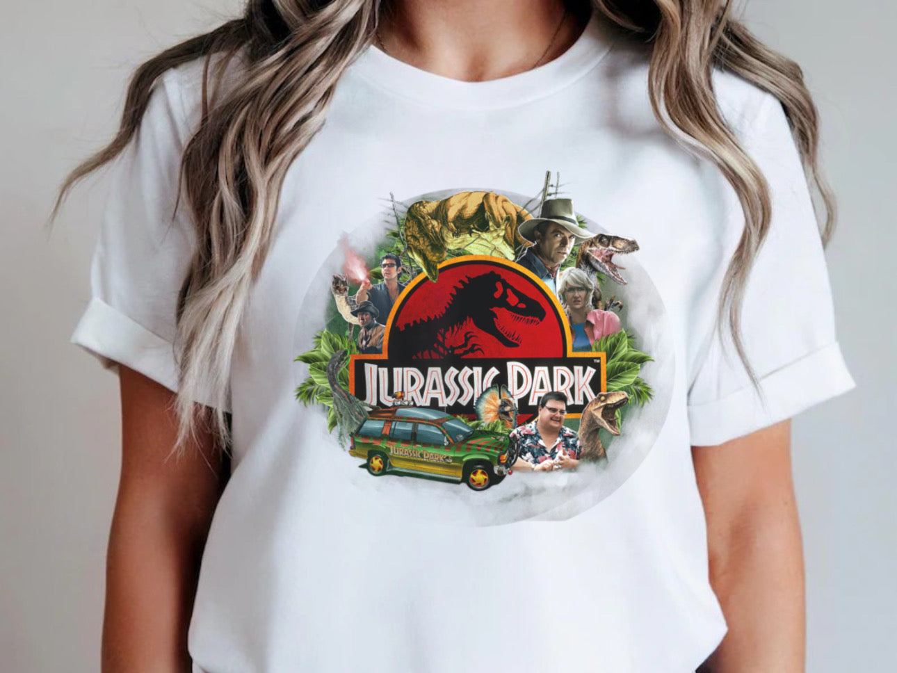 Tropical Dino Paradise - T-Shirt Unisex All Sizes