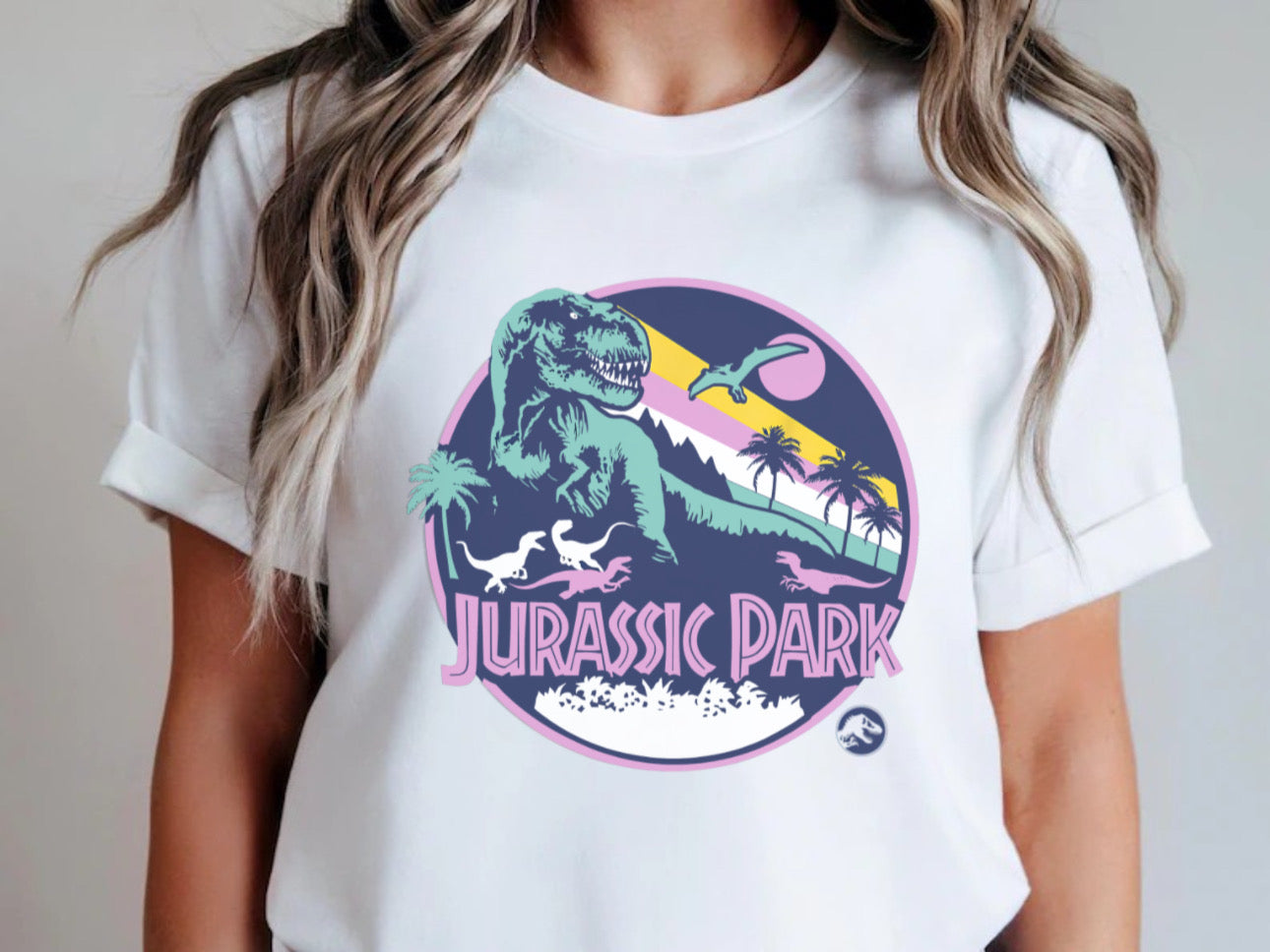 Jurassic 'Pastels' - T-Shirt Unisex All Sizes