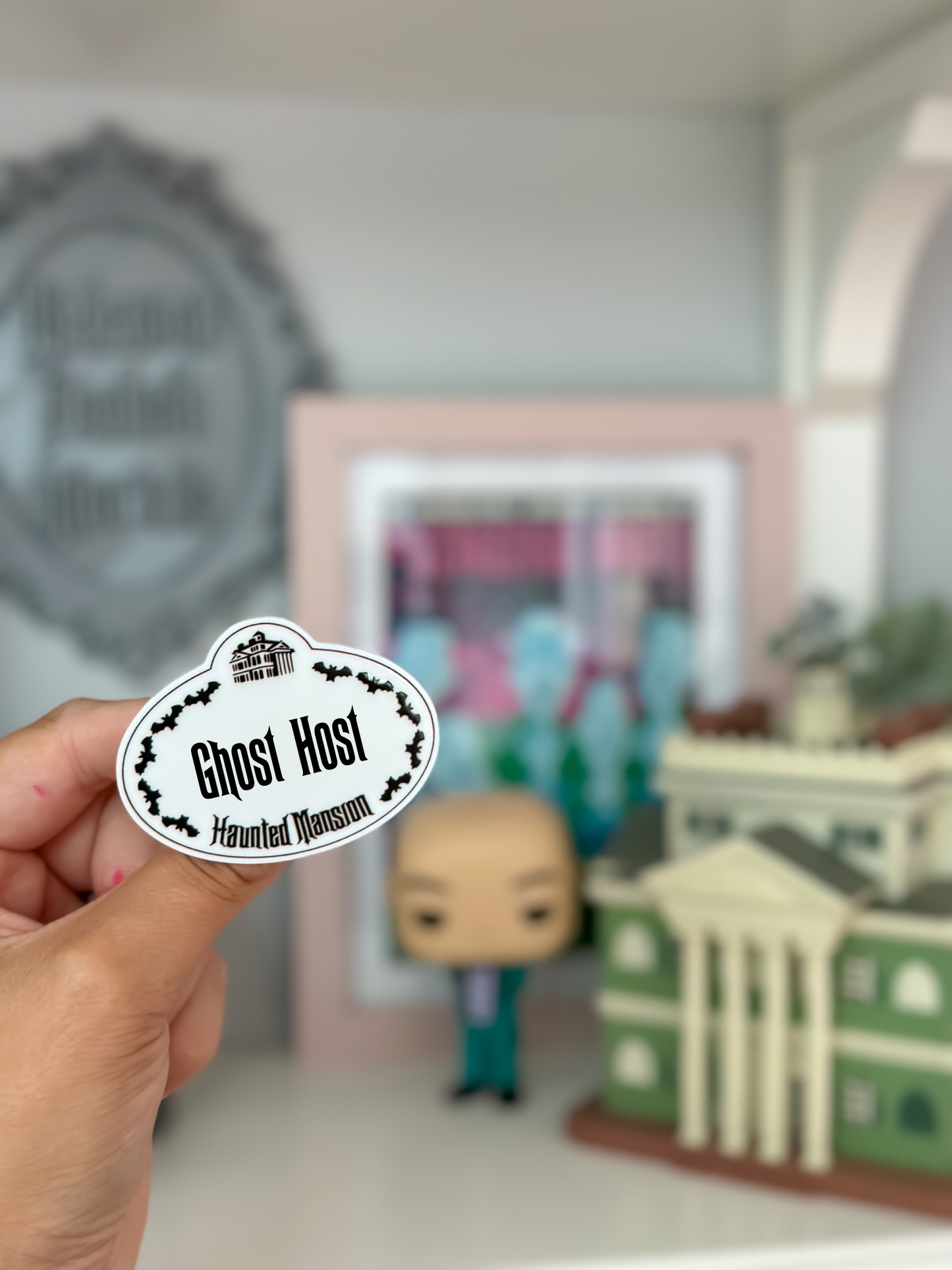 'Ghost Mansion' Cast Member Style Badges, Keyring or Magnet