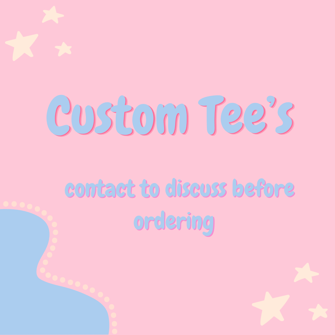 Custom Tee’s & sweatshirts Unisex All Sizes