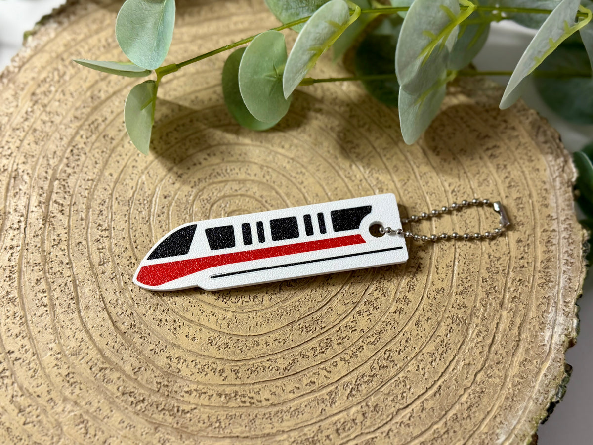 Monorail inspired Keychain/Bag Charm