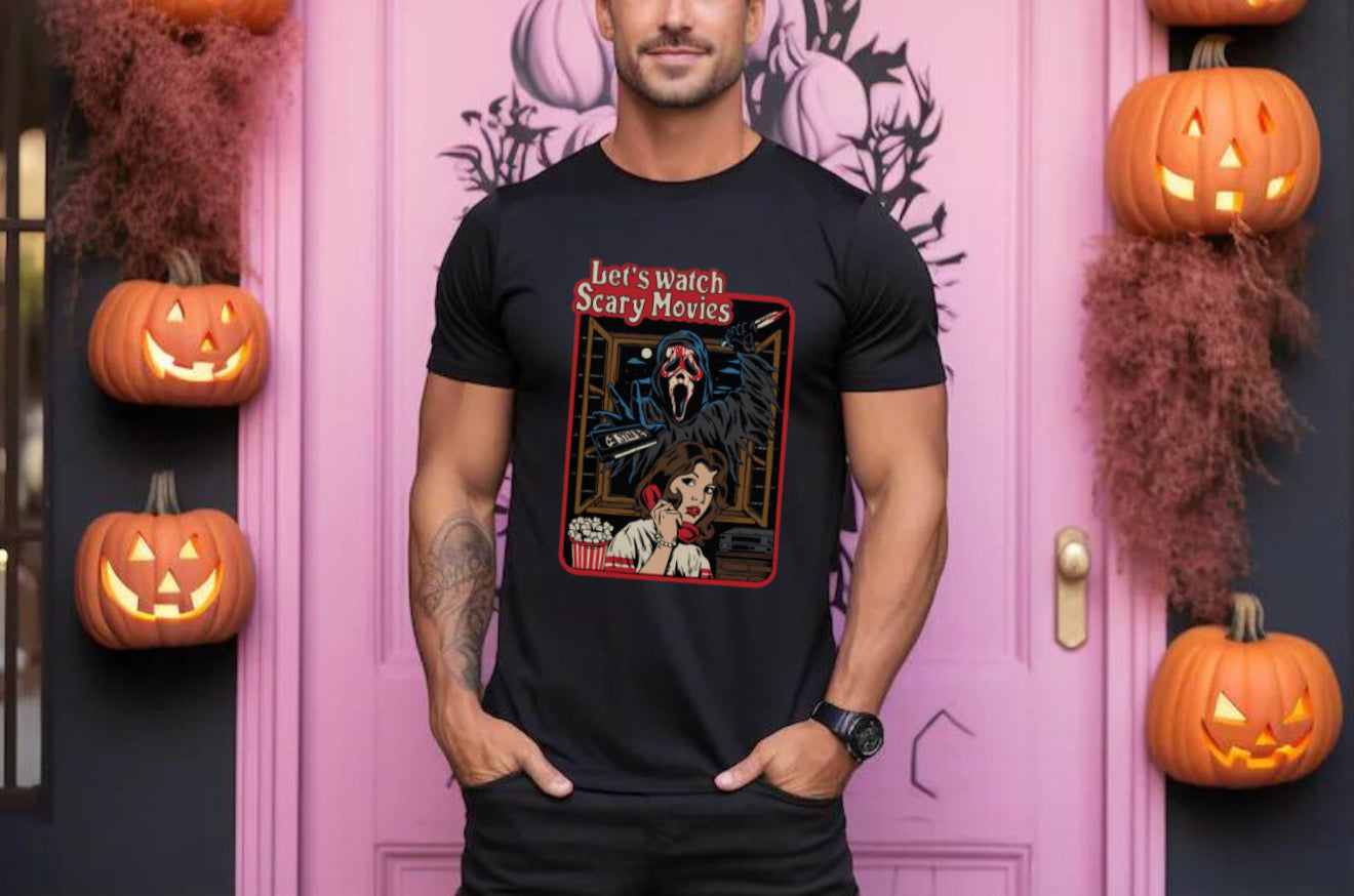 Let's watch scary movies - Tee’s & sweatshirts Unisex All Sizes