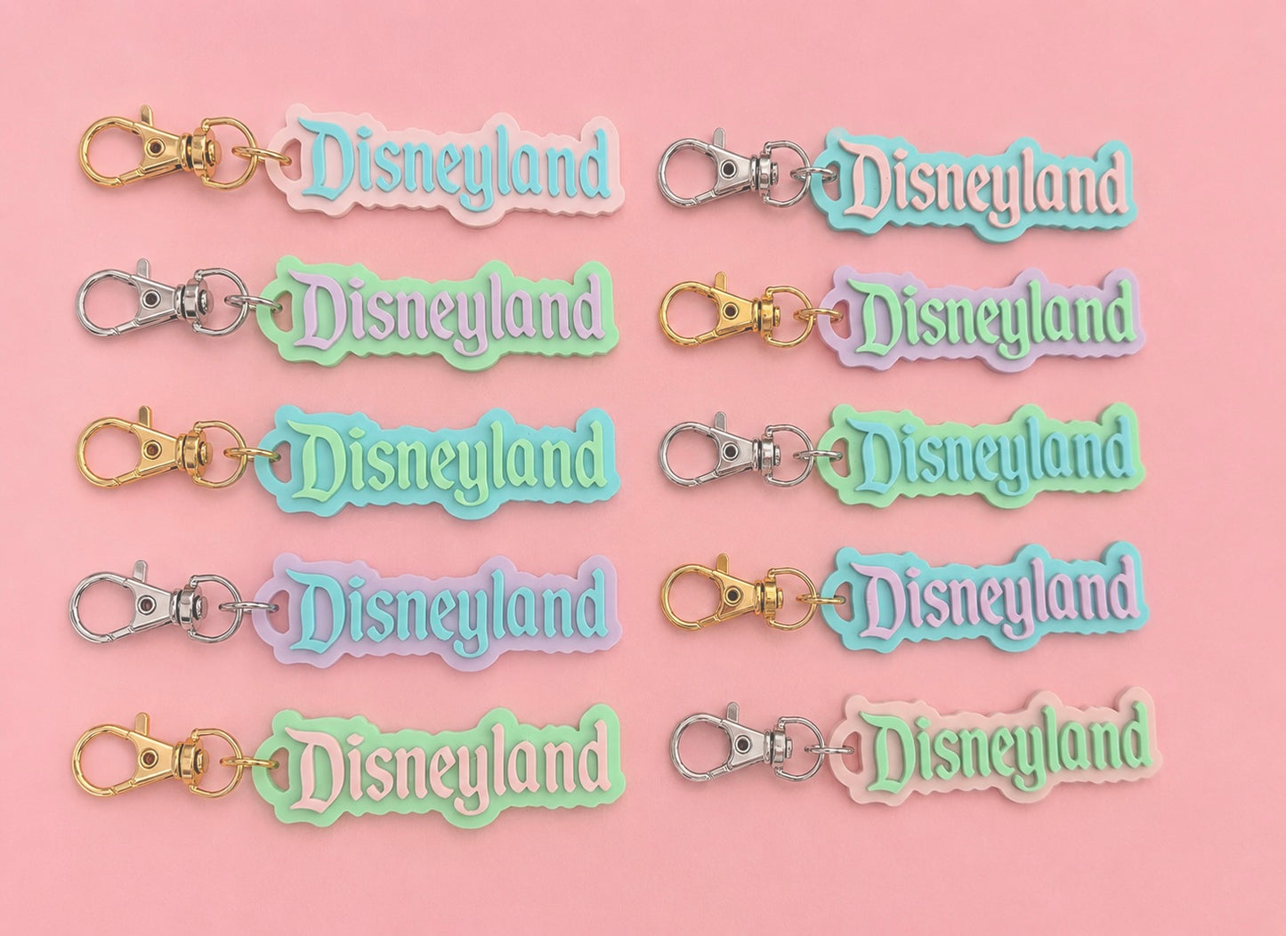 Disneyland inspired Keychain - Various Colours