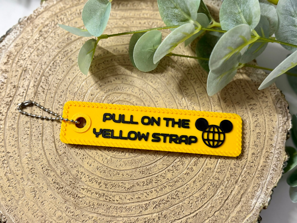 Yellow Strap inspired Keychain/Bag Charm