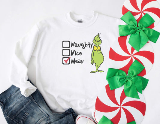 Naughty/Nice List - Tee’s & sweatshirts Unisex All Sizes