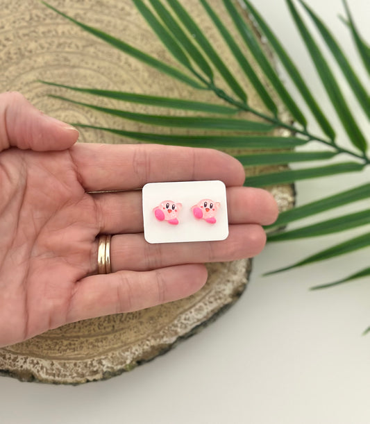Pink Star Warrior Stud Earrings
