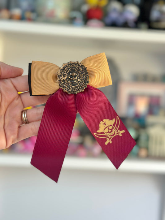 Pirates inspired Hair Bow