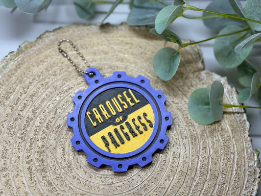 Carousel Of Progress inspired Keychain/Bag Charm