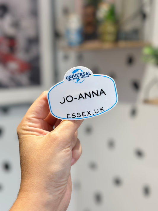 Universal Studios Cast Member Style Badges, Keyring or Magnet