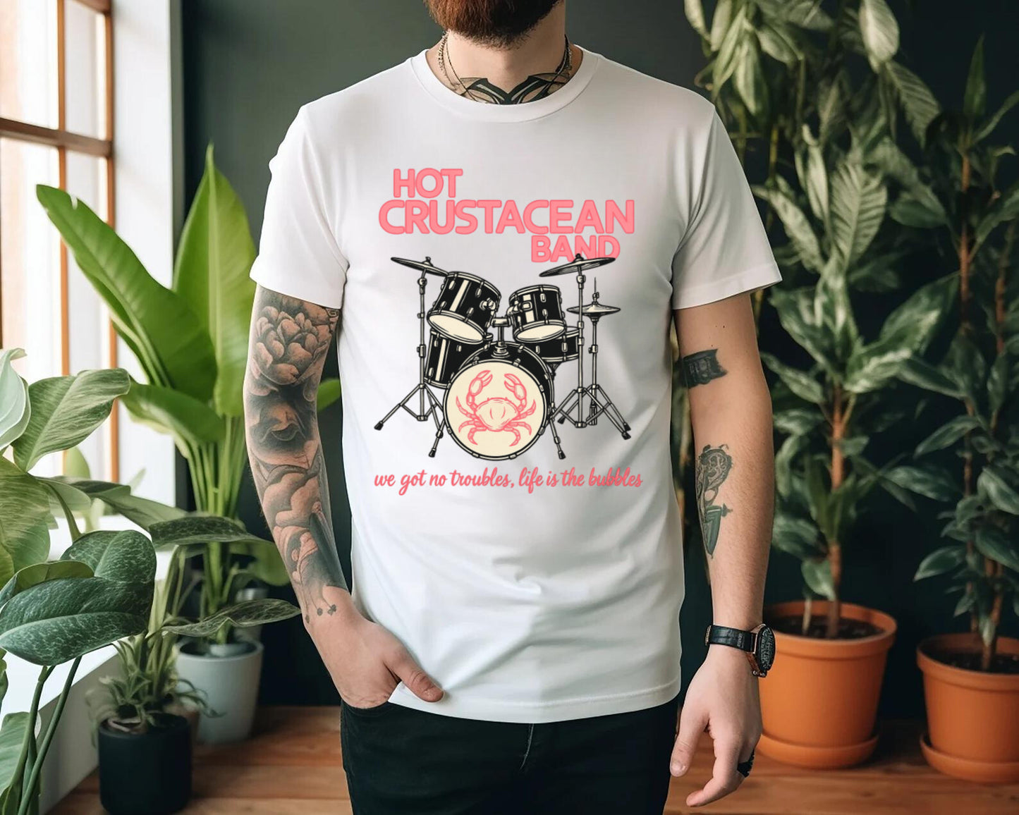 Hot Crustacean Band - Tee’s & sweatshirts Unisex All Sizes