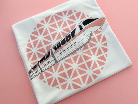 Millennial Pink Monorail - T-Shirt Unisex All Sizes