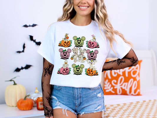 Mouse Pumpkins - T-Shirt Unisex All Sizes