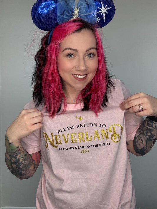 Please Return to *Neverland* -  Tee’s & sweatshirts Unisex All Sizes