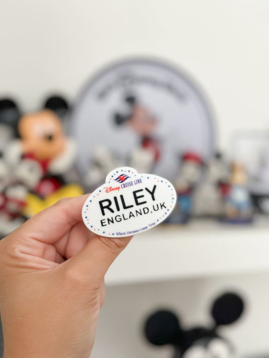 *Cruise* Cast Member Style Badges, Keyring or Magnet (Both Styles)