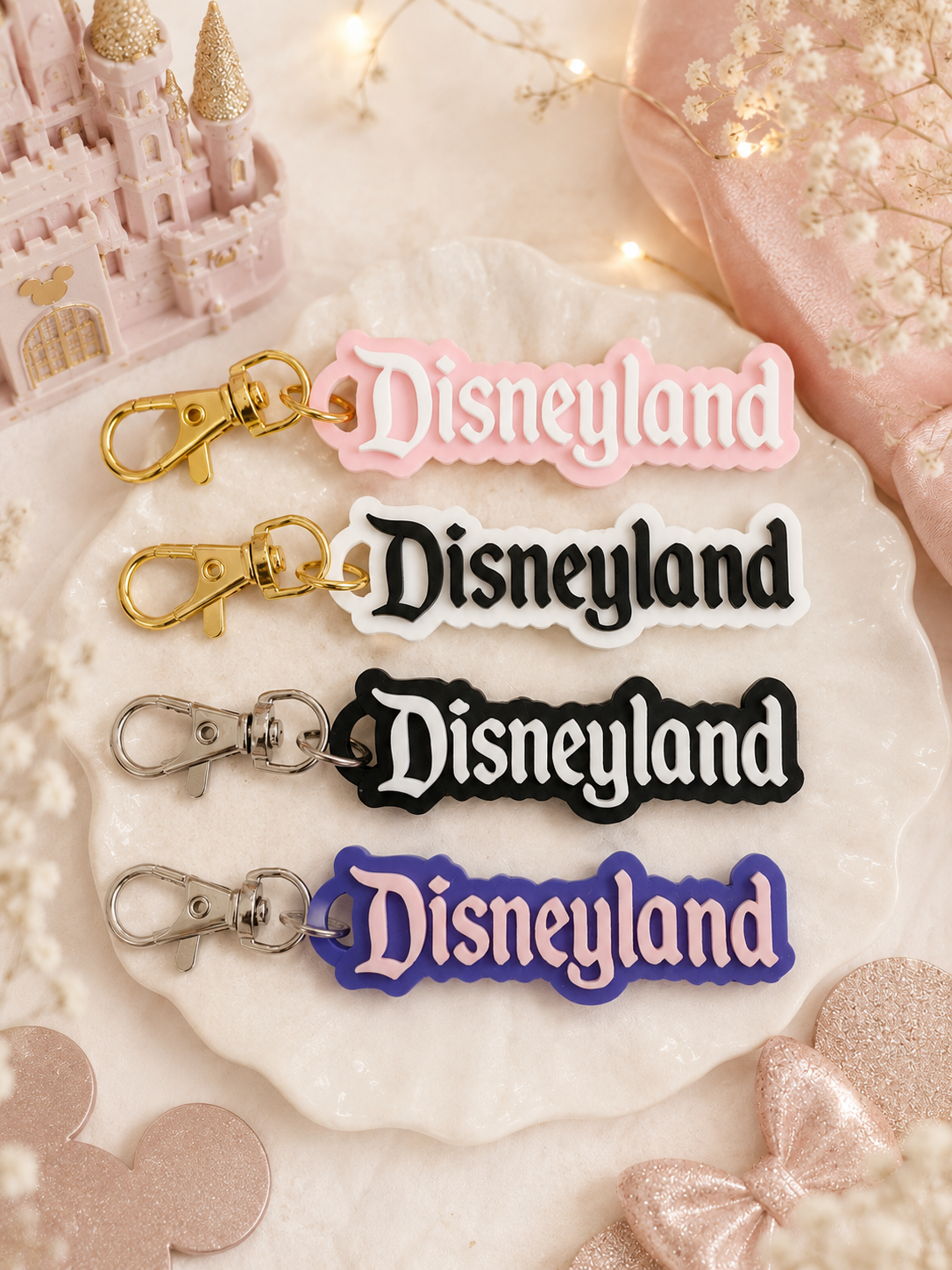 Disneyland inspired Keychain - Various Colours