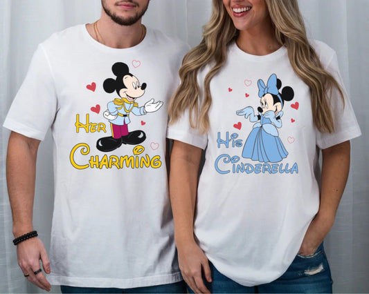 Cinders and Charming (His & Hers) - T-Shirt Unisex All Sizes