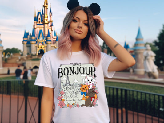 Bonjour, Kitty - T-Shirt Unisex All Sizes
