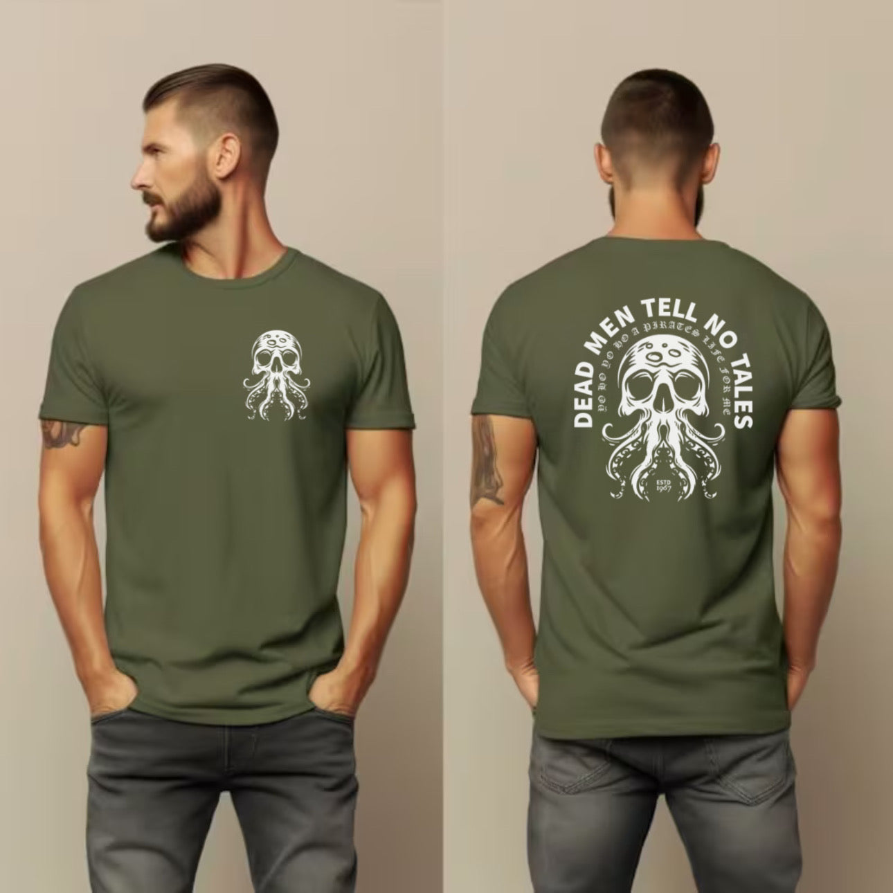 Dead Men Tell No Tales/Octopus -  Tee’s & sweatshirts Unisex All Sizes