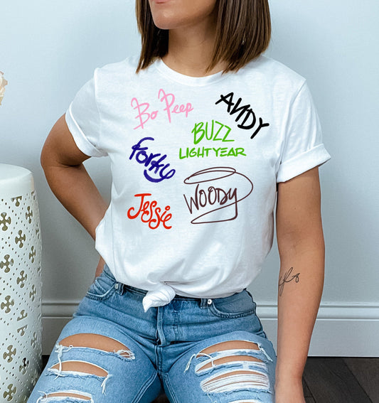 Villains Autographs - T-Shirt Unisex All Sizes