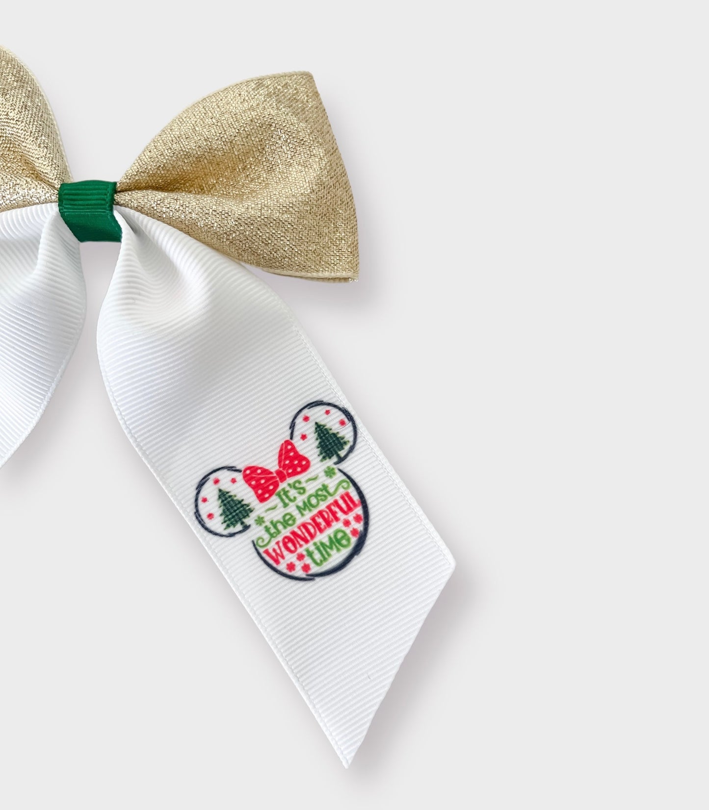 Wonderful time of the year Hair Bows  (all sizes)